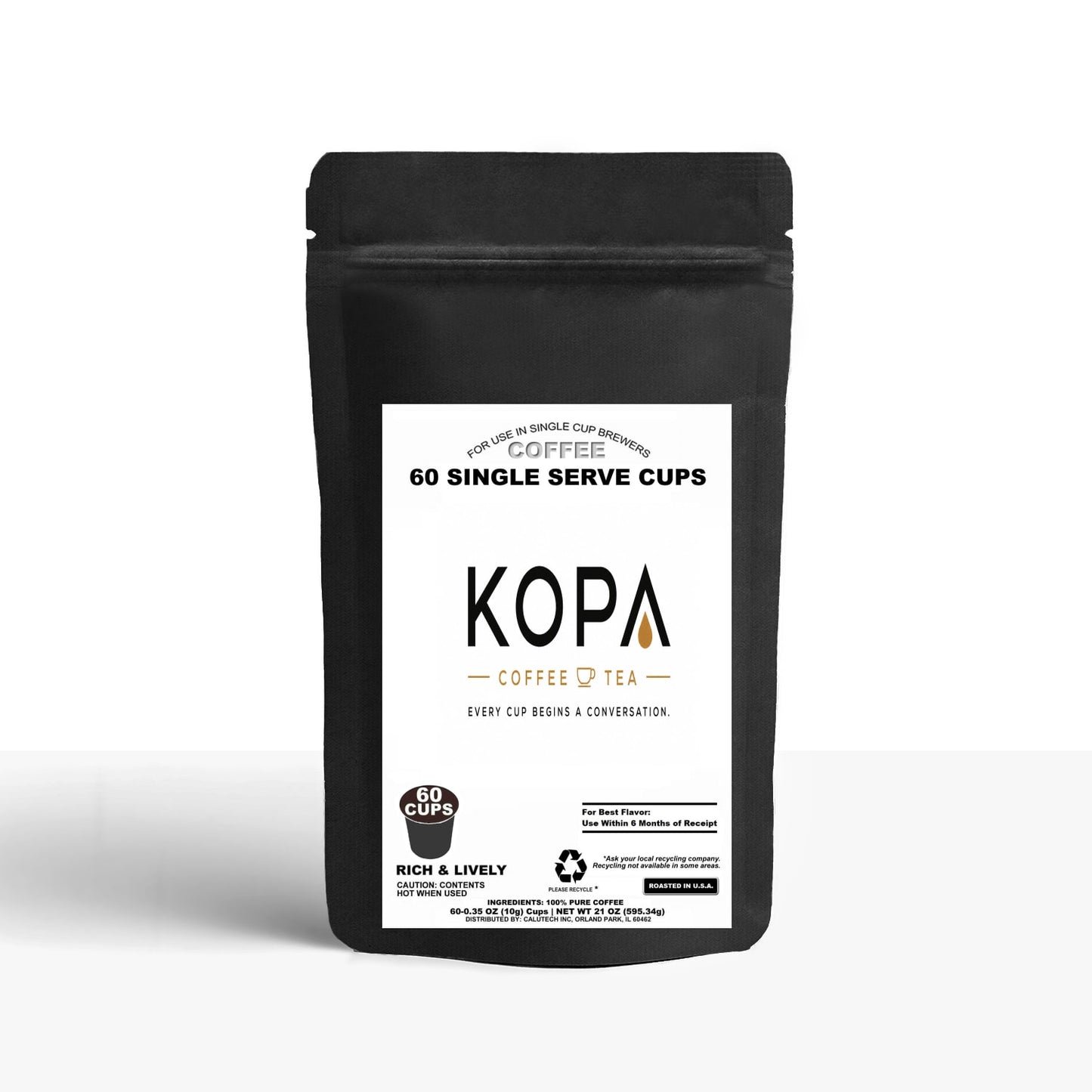 60 Pack Single Serve Coffee Capsules